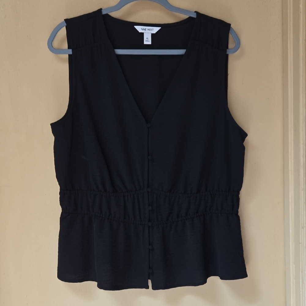Nine West Button-Front Tank Top